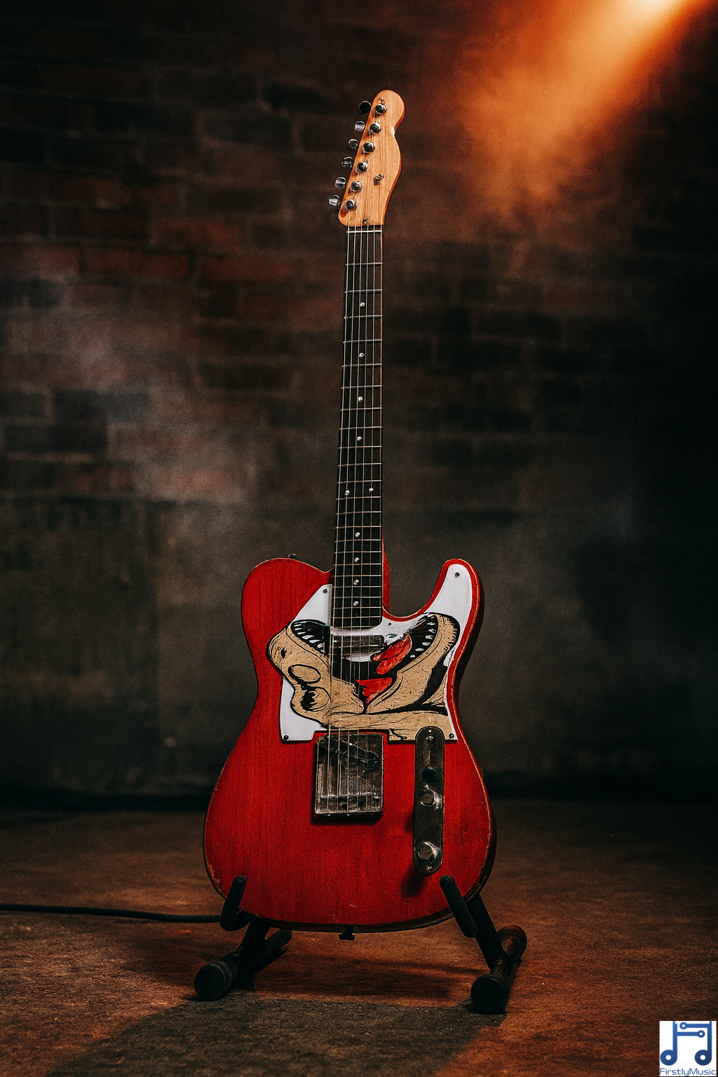 4_tyranosaure_guitare_rouge_stand